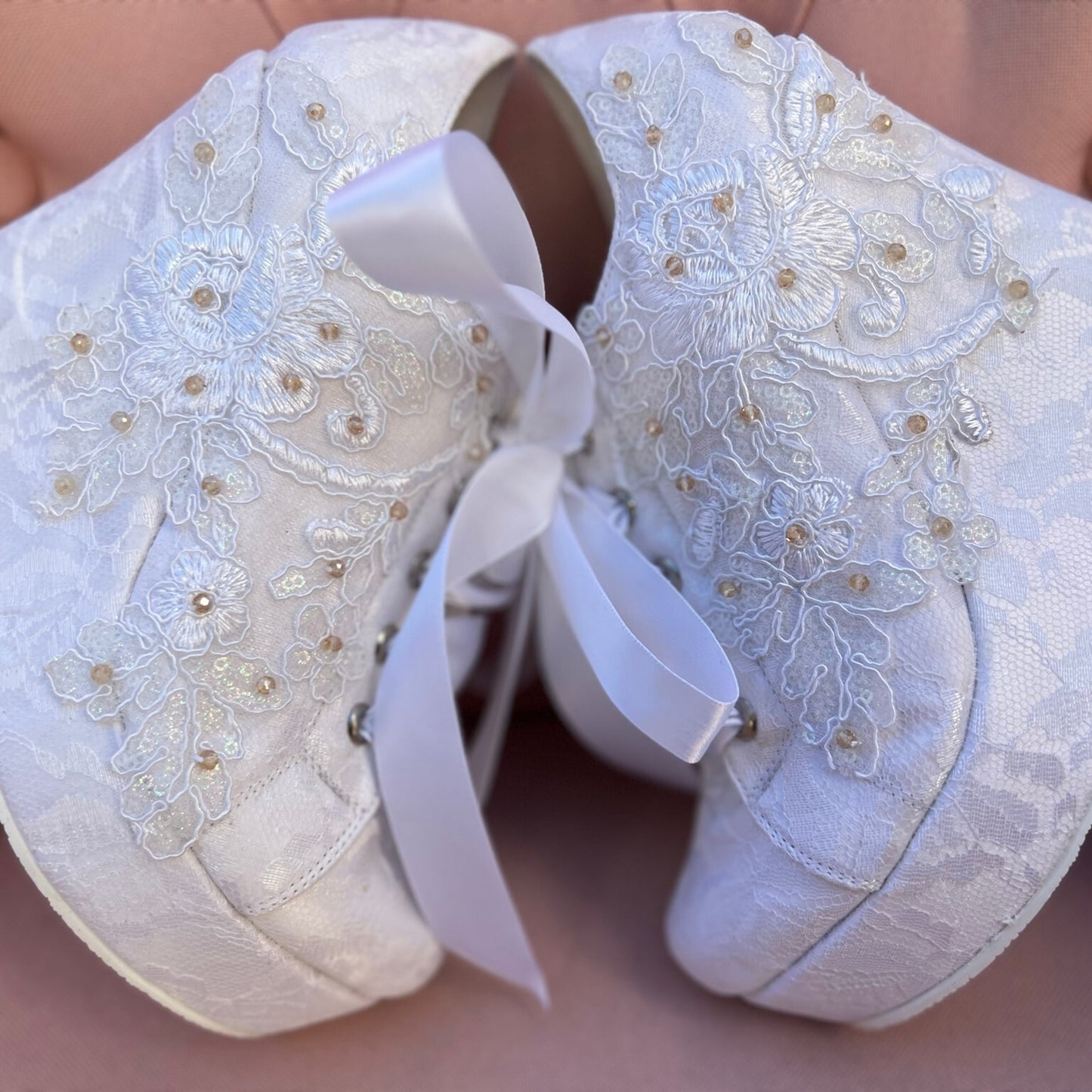 Tenis de novia con plataforma