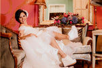 Zapato tenis de plataforma de novia para boda en encaje