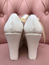 Zapatos tenis de novia o boda glitter ivory