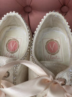 Platform shoe for bride, wedding, quinceañera