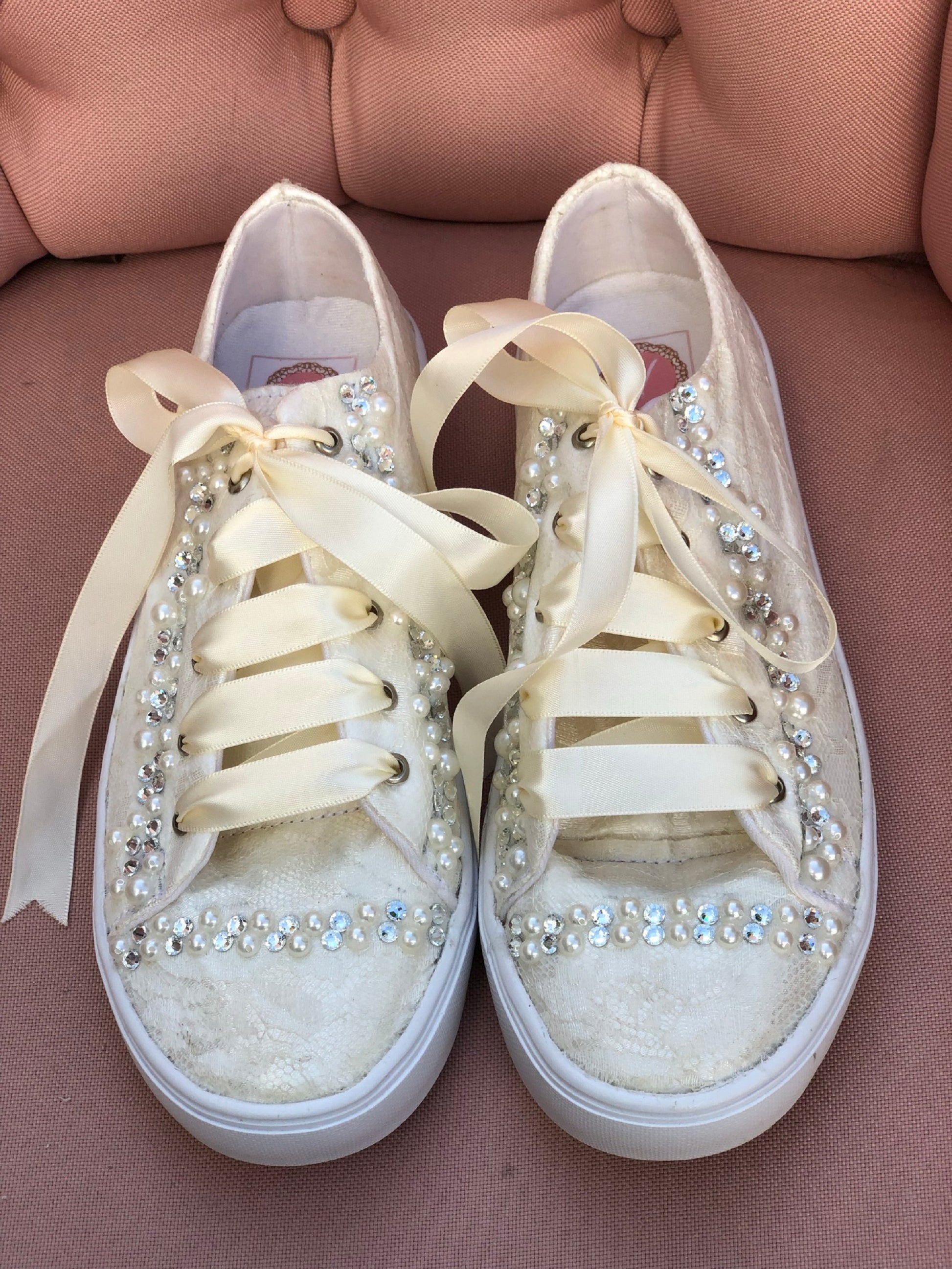 tenis decorados para boda