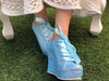 zapatos azules para fiesta de mujer