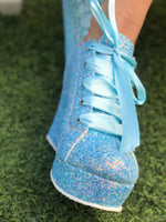 zapatos azules para quinceañera